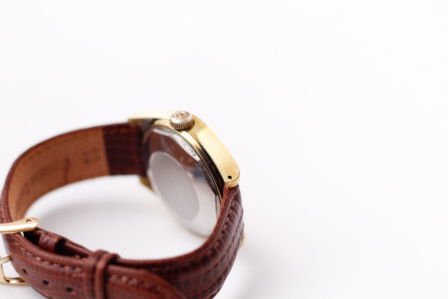 [Serviced] 1970s Tissot PR-516 Golden Sunburst Dial Men's Wrist-Watch
