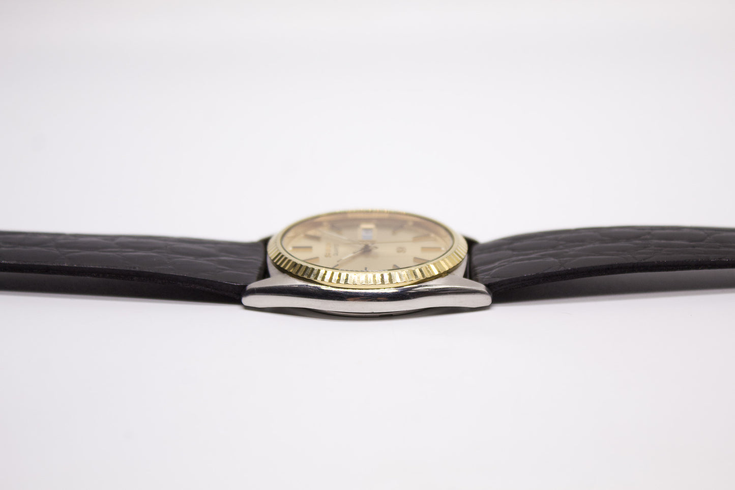 1985 Seiko SQ Baby Day-Date Men's Wrist-Watch