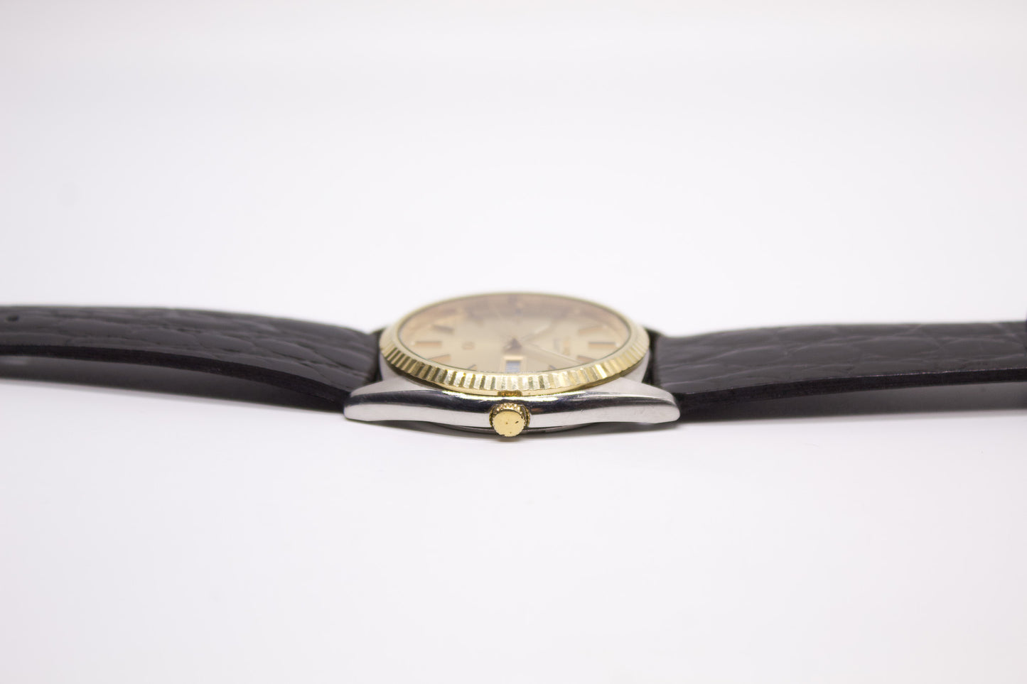 1985 Seiko SQ Baby Day-Date Men's Wrist-Watch