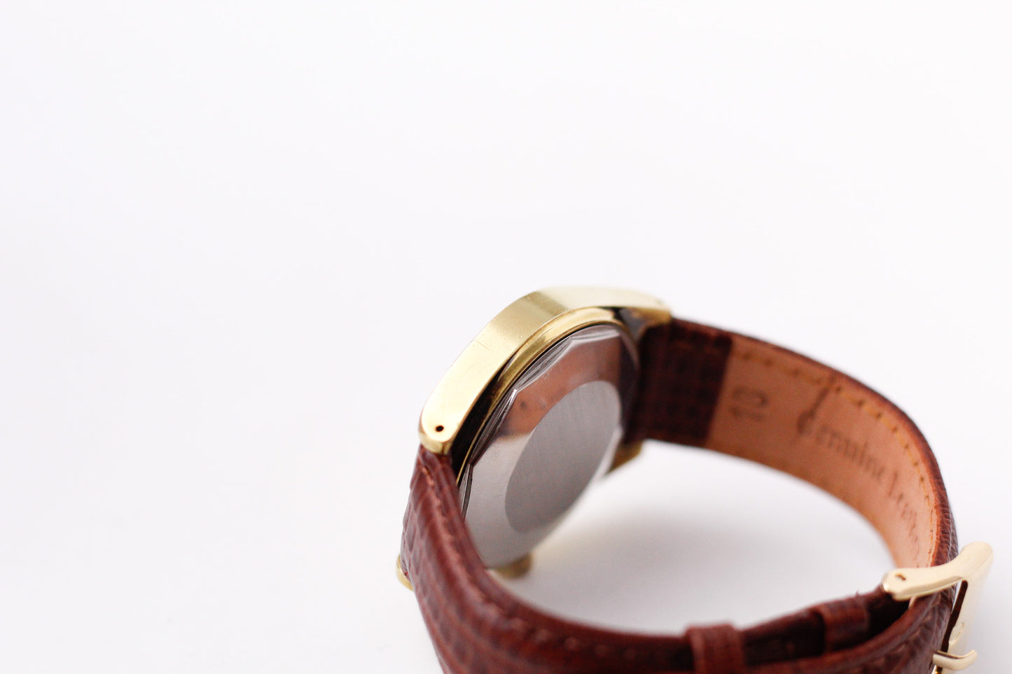 [Serviced] 1970s Tissot PR-516 Golden Sunburst Dial Men's Wrist-Watch