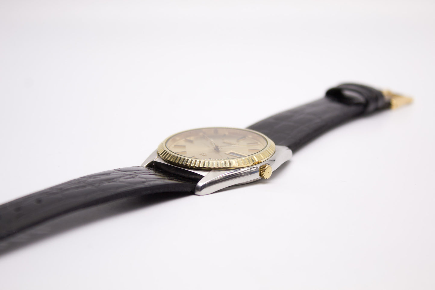 1985 Seiko SQ Baby Day-Date Men's Wrist-Watch