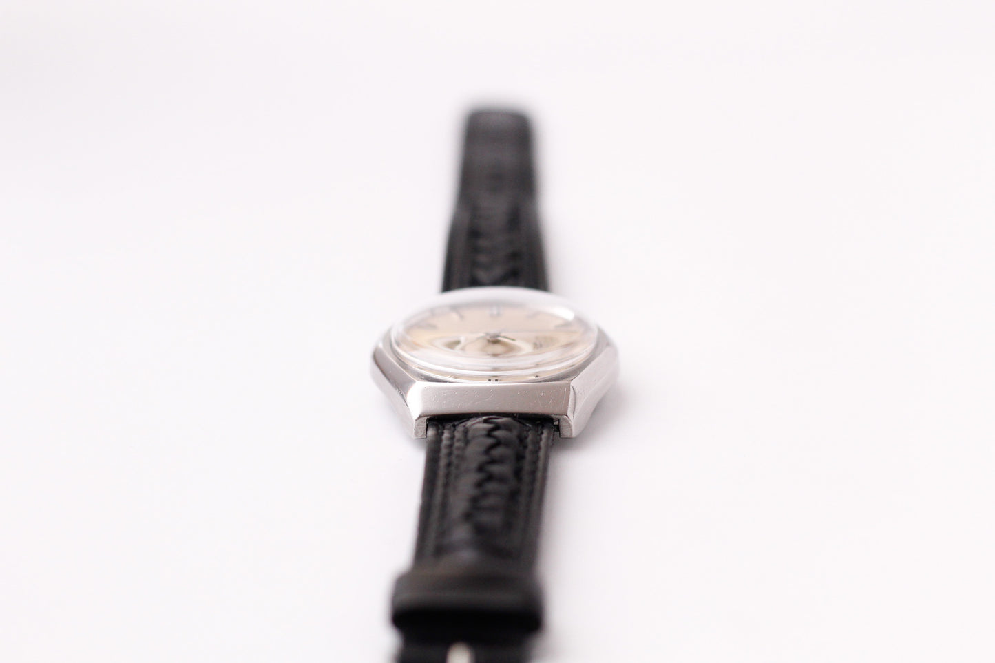 [Serviced] 1977 Seiko Automatic Ivory White Dial Men's Wrist-Watch