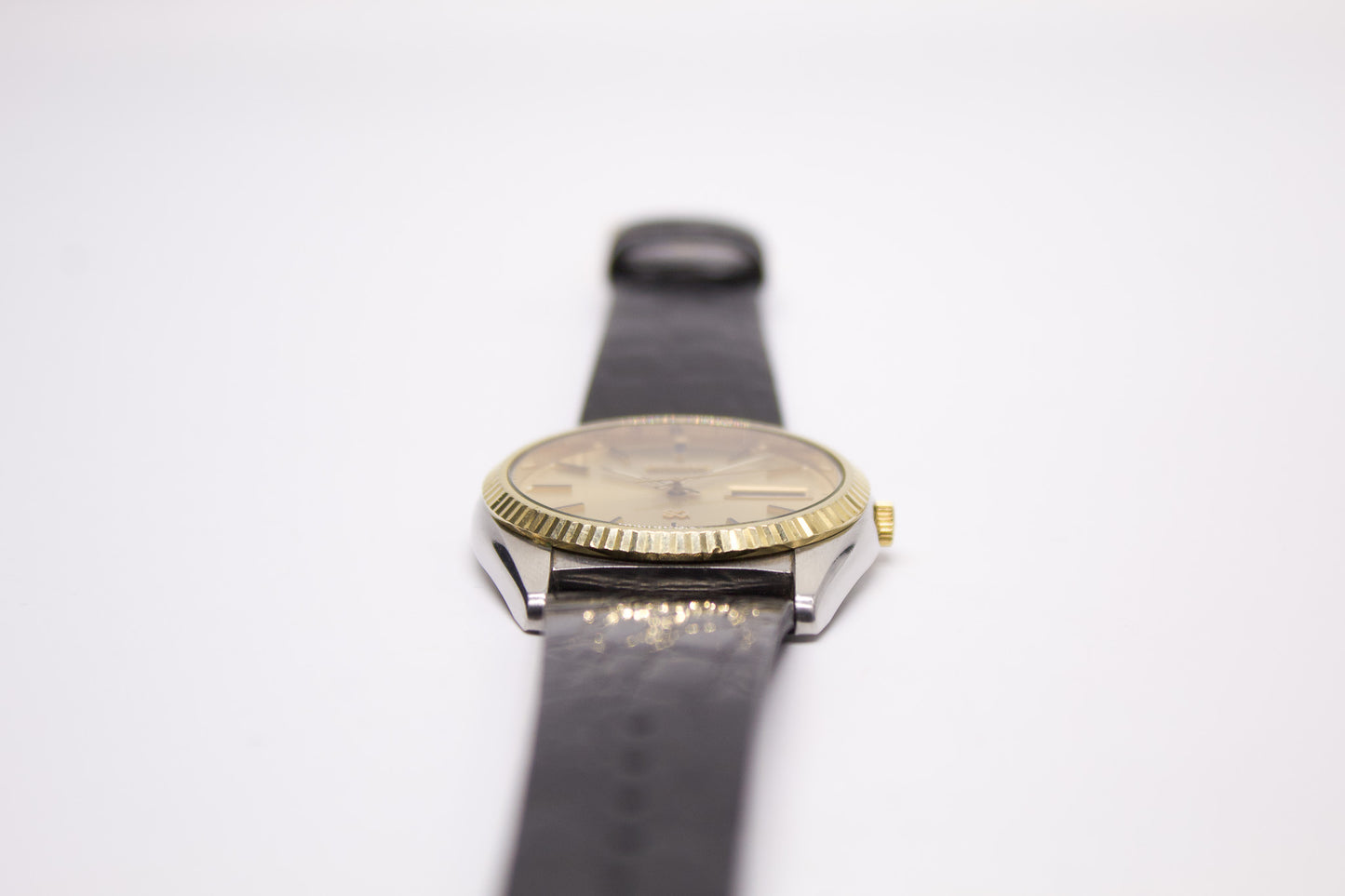 1985 Seiko SQ Baby Day-Date Men's Wrist-Watch
