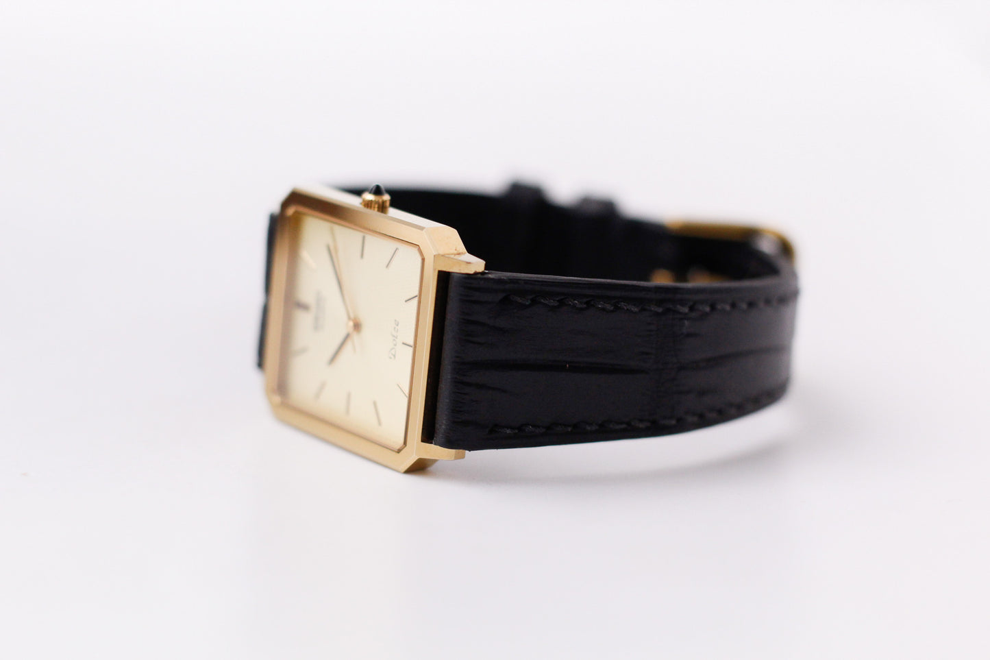 [Near Mint] 1984 Seiko Dolce Textured Champagne Dial Men's Wrist-Watch