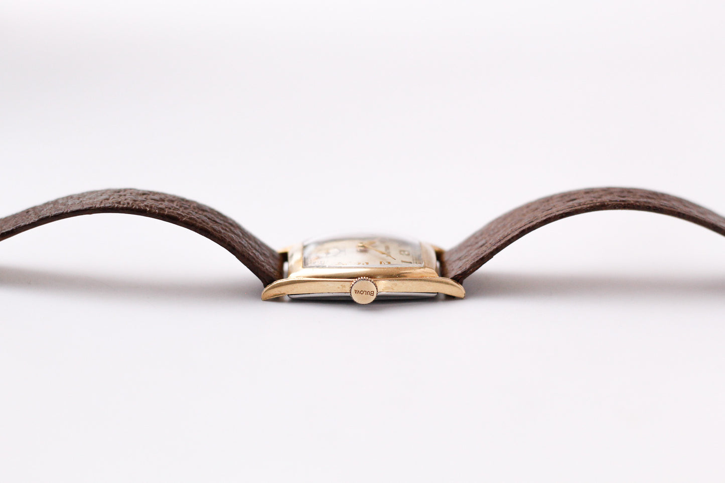 1940s Bulova Mechanical Art Deco Dial Men's Wrist-Watch