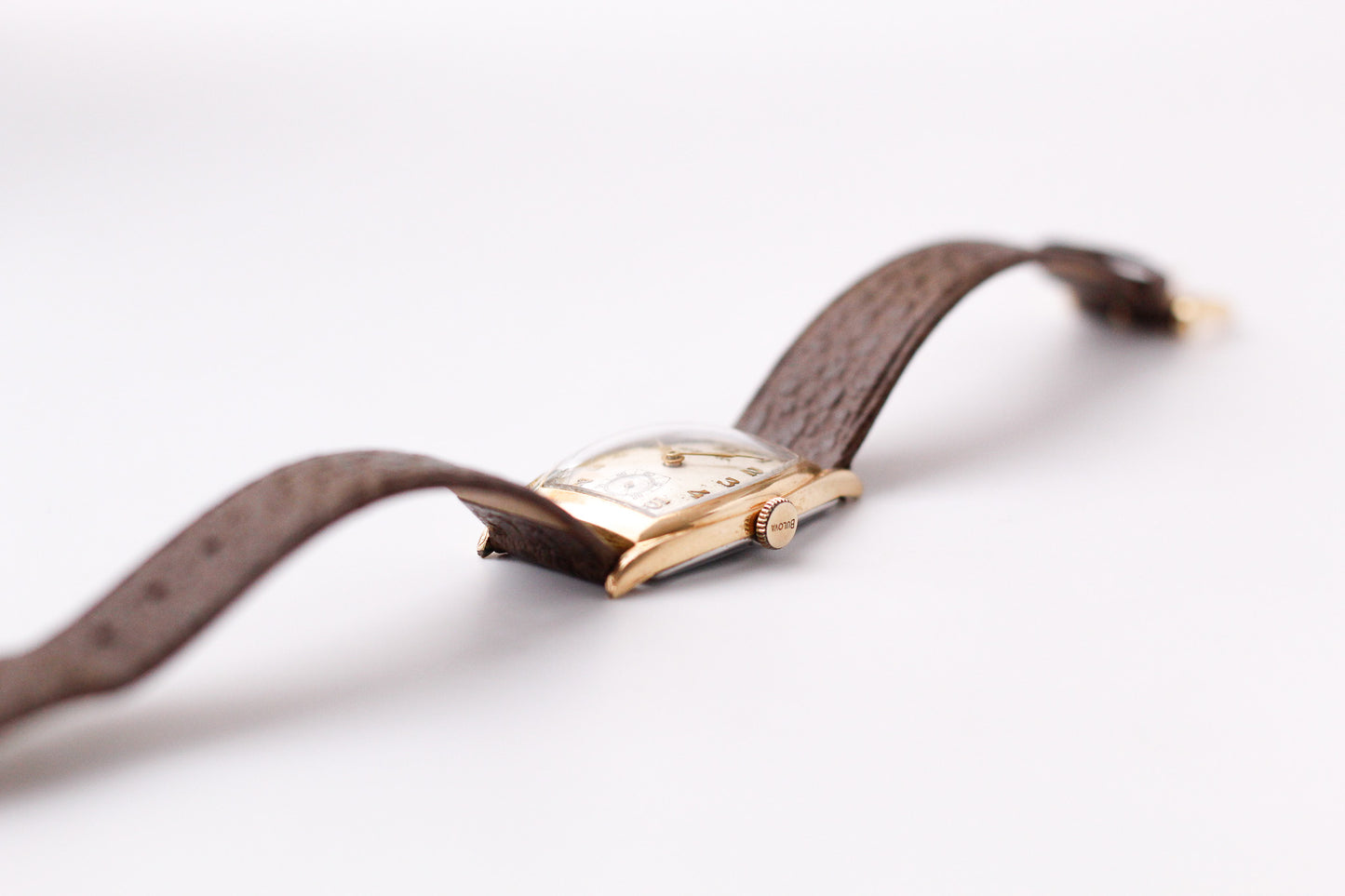 1940s Bulova Mechanical Art Deco Dial Men's Wrist-Watch