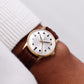 [Serviced] 1970s Elgin Mechanical Silver Sunburst Dial Men's Wrist-Watch
