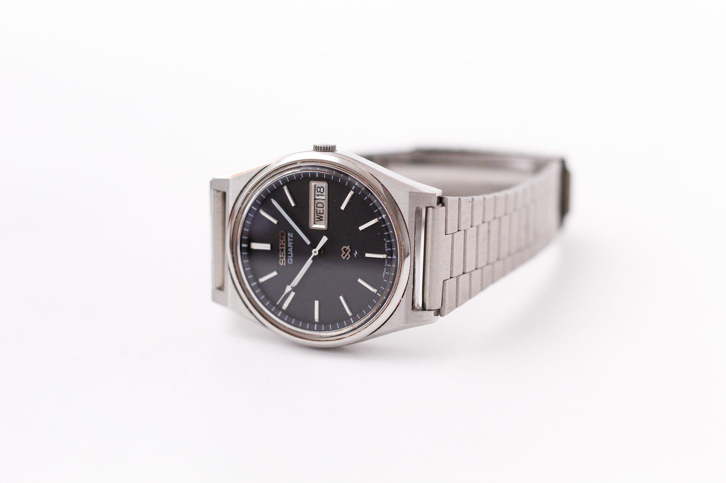 [Near Mint] 1981 Seiko SQ Quartz Matte Black Dial Men's Wrist-Watch