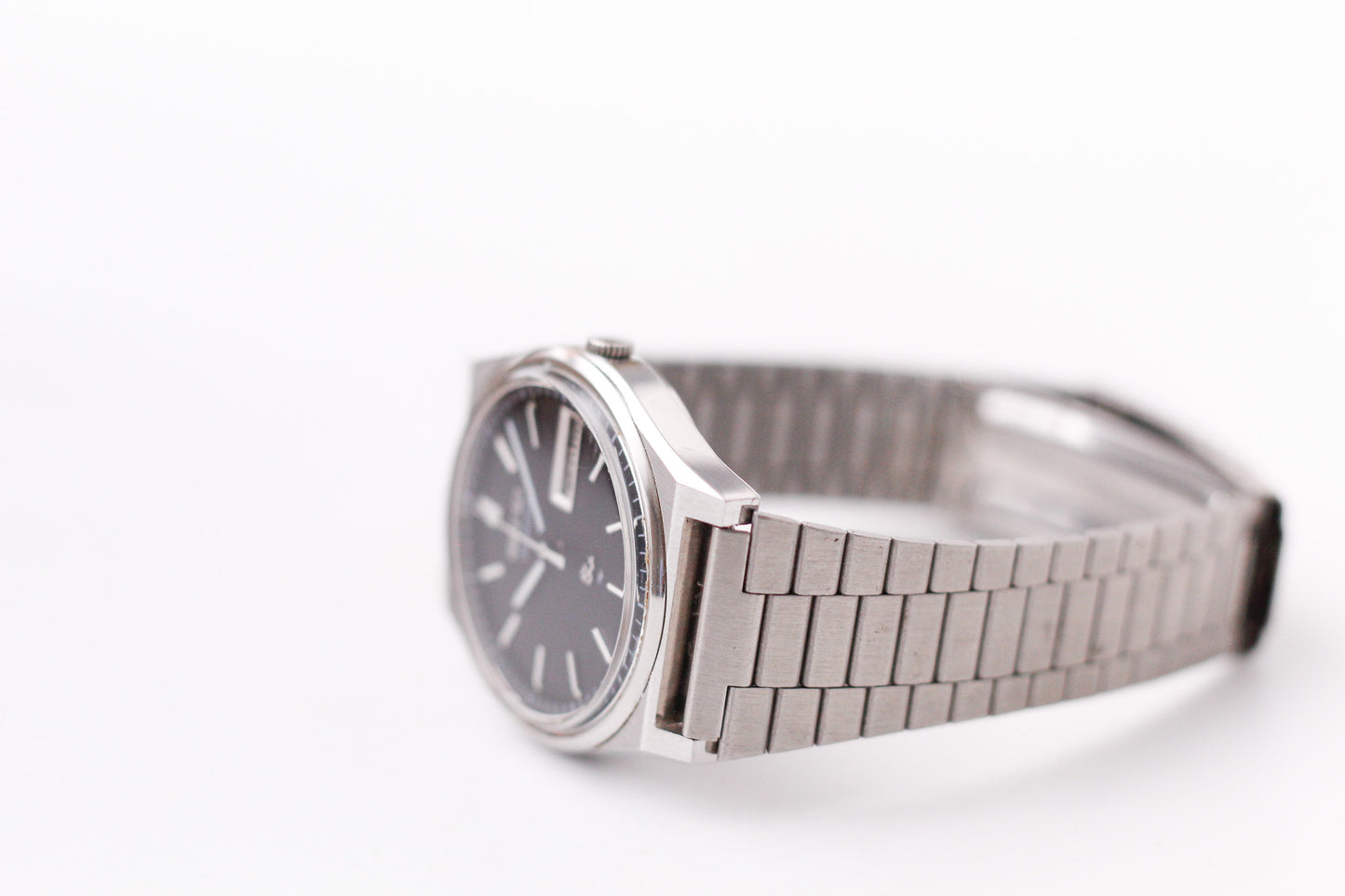 [Near Mint] 1981 Seiko SQ Quartz Matte Black Dial Men's Wrist-Watch