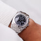 1999 Citizen Oxy Quartz Chronograph Matte Black Dial Men's Wrist-Watch