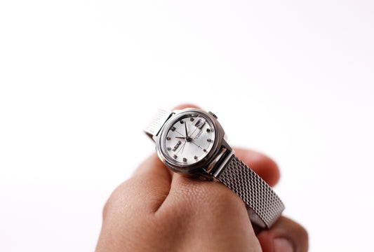 [Serviced] 1969 Seiko Automatic Silver Sunburst Dial Ladies' Wrist-Watch