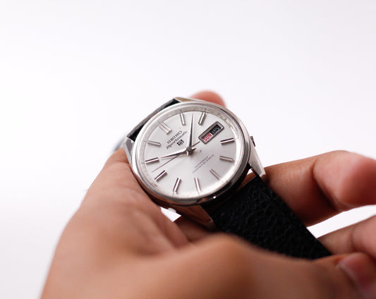 [Serviced] 1969 Seiko 5 Sportsmatic Silver Sunburst Dial Men's Wrist-Watch