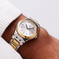 [Near Mint] 2000s Swatch Irony Silver Sunburst Dial Two Tone Case Men's Wrist-Watch