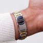 [Near Mint] 2000s Swatch Irony Silver Sunburst Dial Two Tone Case Men's Wrist-Watch