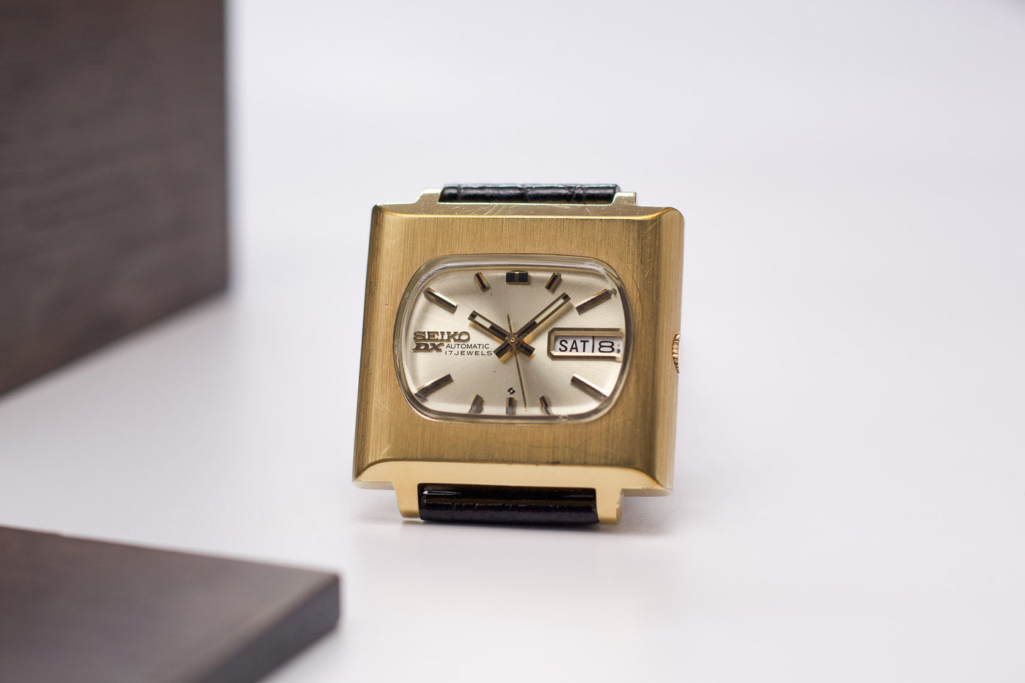 [Serviced] 1970 Seiko DX Automatic Champagne Sunburst Dial Men's Wrist-Watch