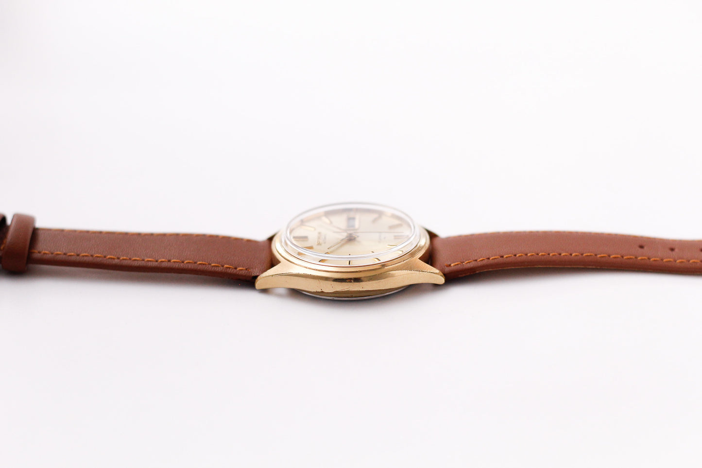 [Serviced] 1980 Seiko Automatic 'Freckled Golden Dial' Men's Wrist-Watch