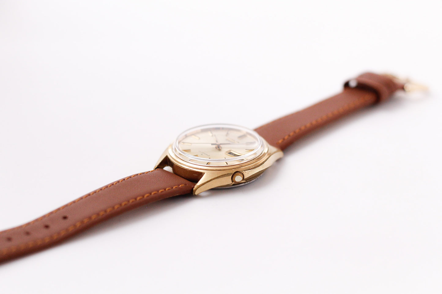 [Serviced] 1980 Seiko Automatic 'Freckled Golden Dial' Men's Wrist-Watch