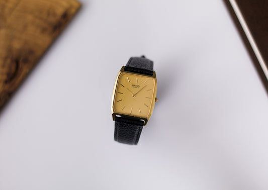 1995 Seiko Golden Tank Style Men's Wrist Watch