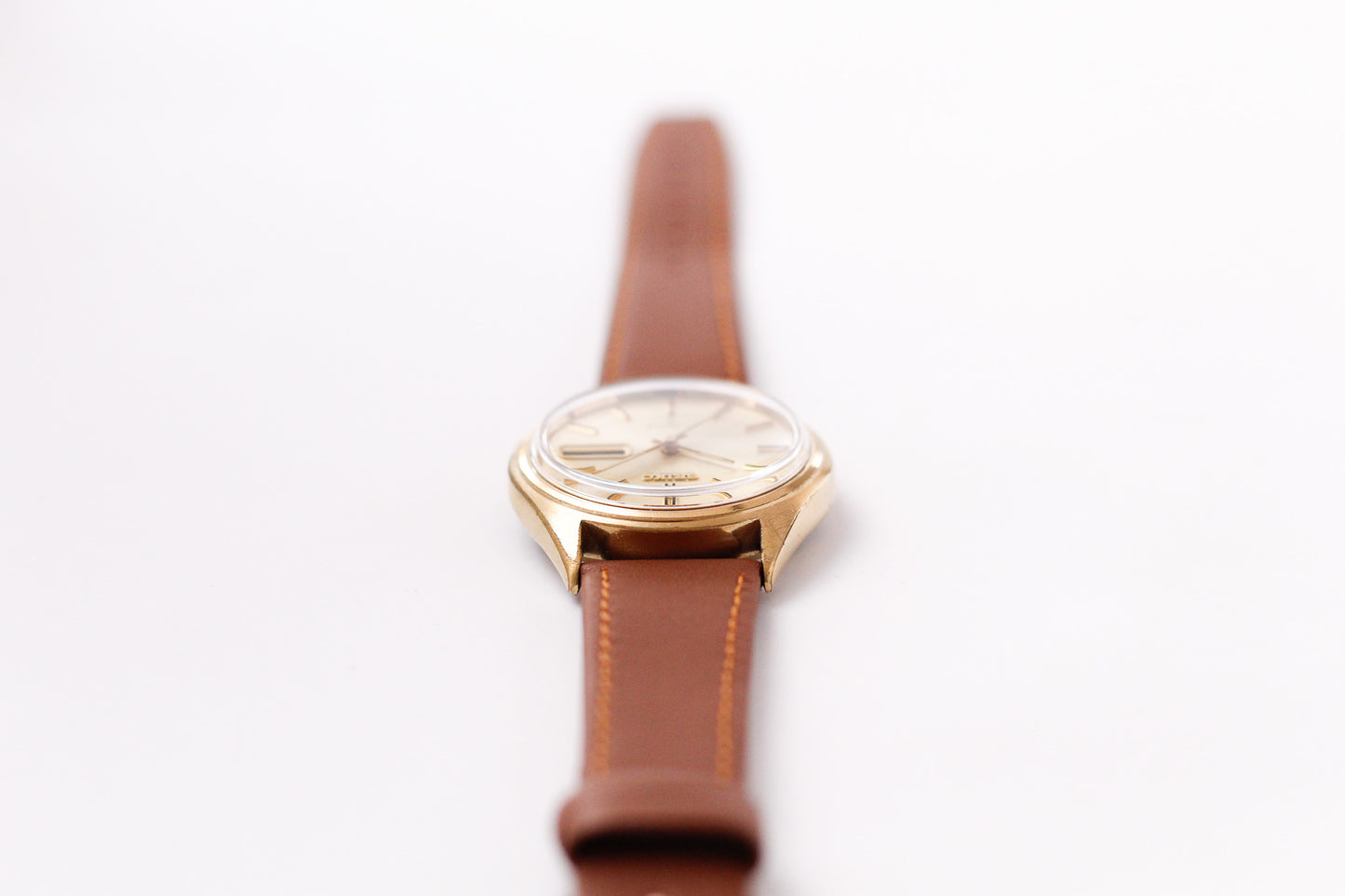 [Serviced] 1980 Seiko Automatic 'Freckled Golden Dial' Men's Wrist-Watch