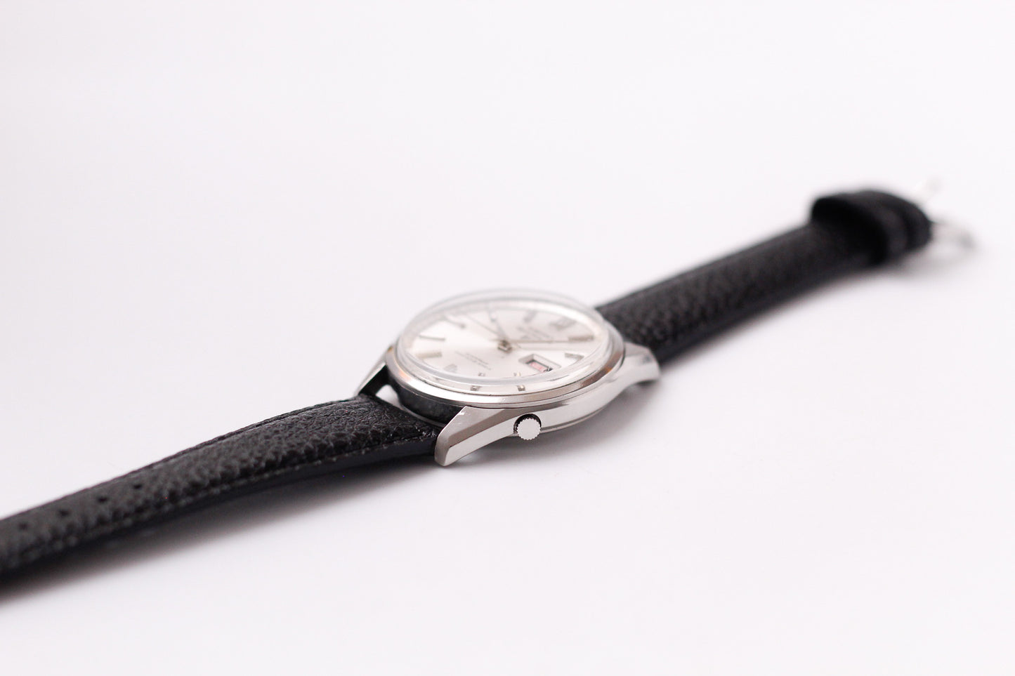 [Serviced] 1969 Seiko 5 Sportsmatic Silver Sunburst Dial Men's Wrist-Watch