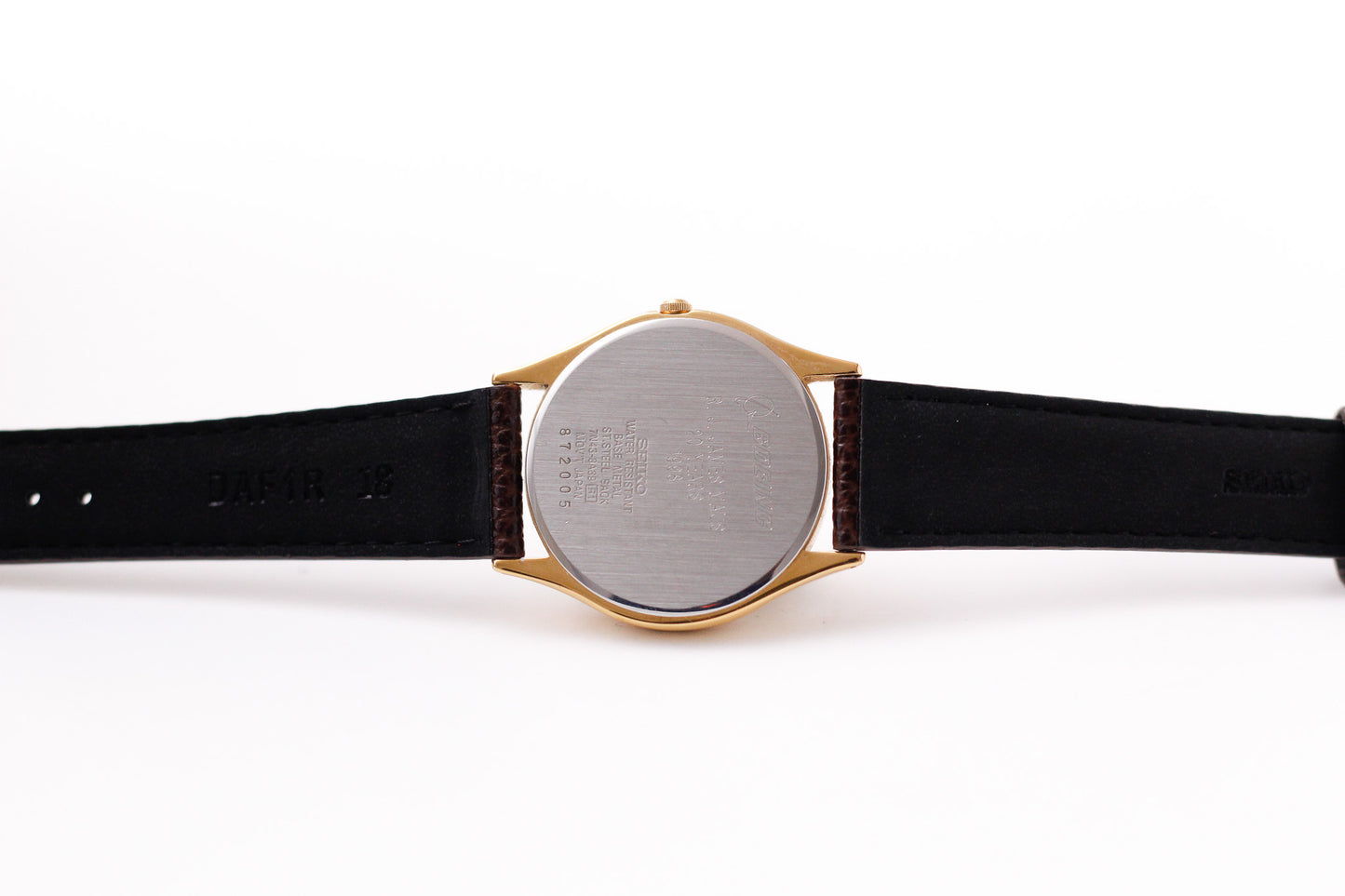 1998 Seiko Quartz Warm Gold Toned Men's Dress Wrist-Watch