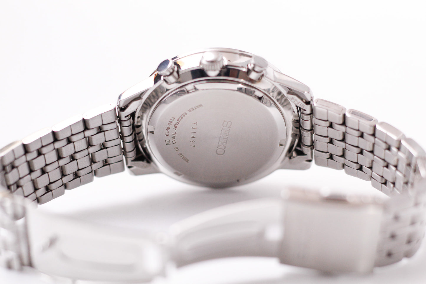2007 Seiko Quartz Baby Panda Dial Chronograph Men's Wrist-Watch