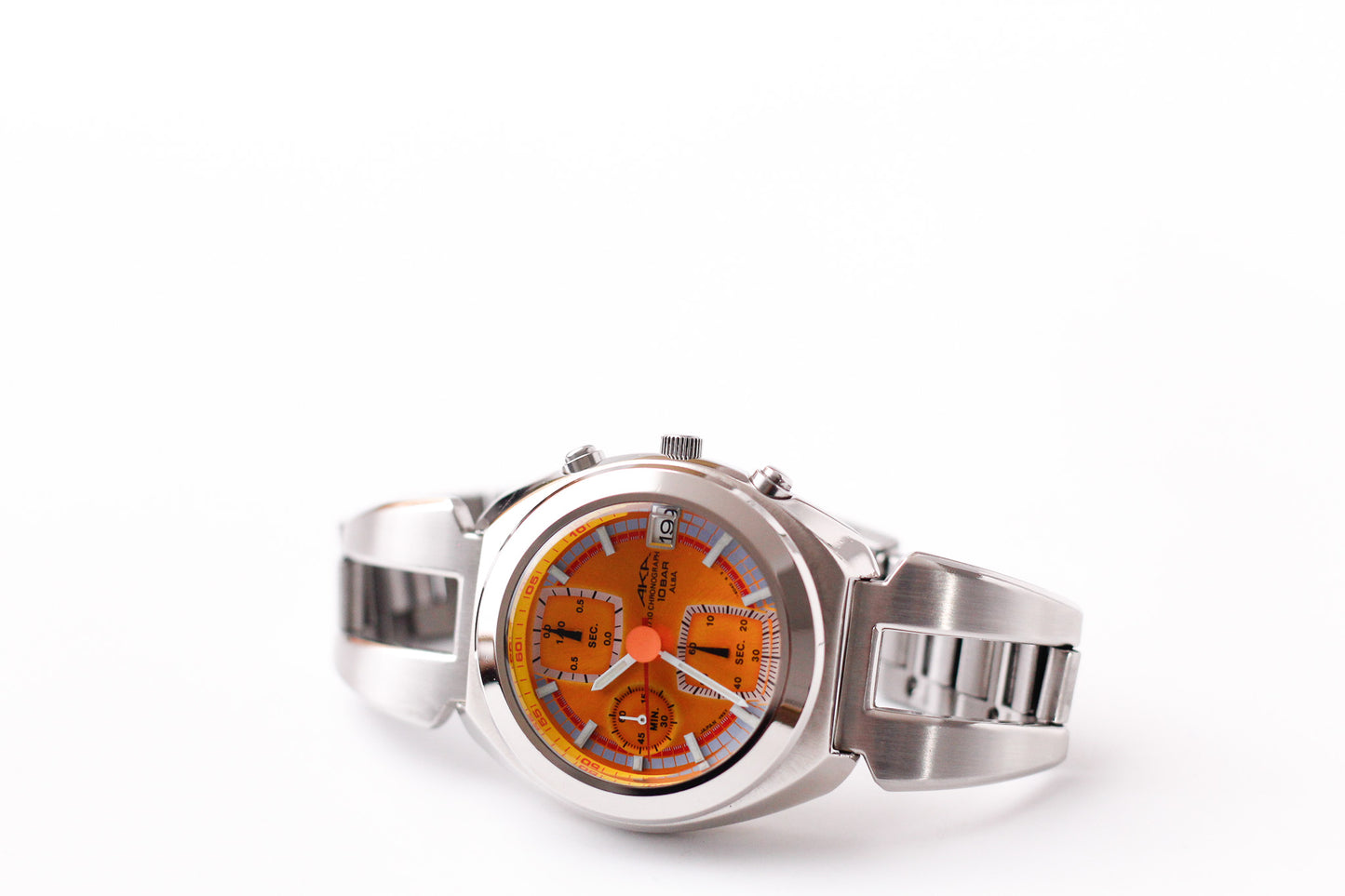 2006 Alba 'AKA' Quartz Orange Sunburst Dial Chronograph Men's Wrist-Watch