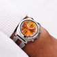 2006 Alba 'AKA' Quartz Orange Sunburst Dial Chronograph Men's Wrist-Watch