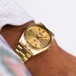 1985 Seiko SQ 'Baby Day-Date' Golden Sunburst Dial Men's Wrist-Watch