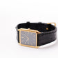 1990 Seiko Quartz Inky Black Dial Golden Tank Men's Wrist-Watch