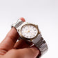 1982 Seiko Quartz Silverwave Cream White Roman Dial Two Tone Men's Wrist-Watch