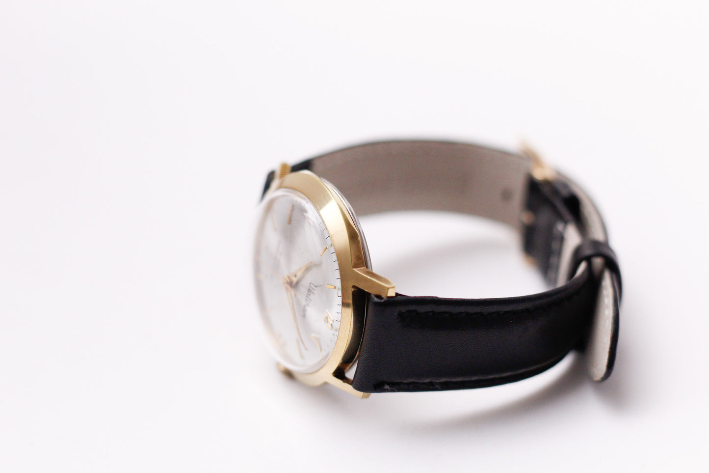 [Serviced] 1960s Waltham Mechanical Silver Sunburst Dial Men's Wrist-Watch