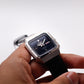 [Serviced] 1982 Seiko 5 Straight Grain Midnight Blue Dial TV Case Men's Wrist-Watch