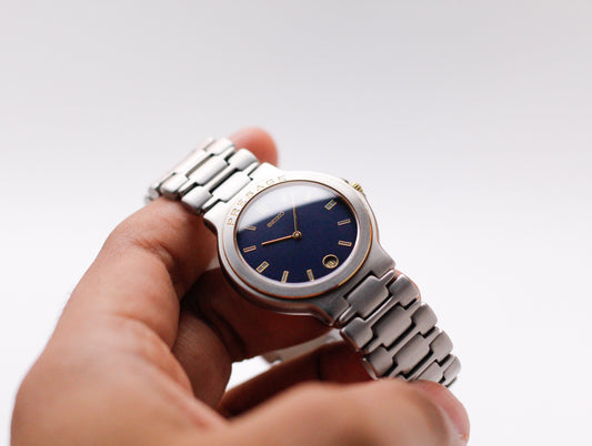 1988 Seiko Presage Quartz Midnight Blue Dial Men's Wrist-Watch
