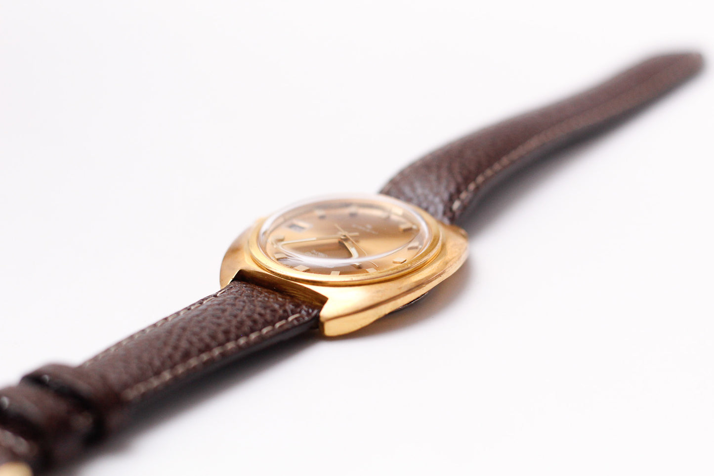 [Serviced] 1973 Seiko Automatic Golden Caramel Sunburst Dial Men's Wrist-Watch