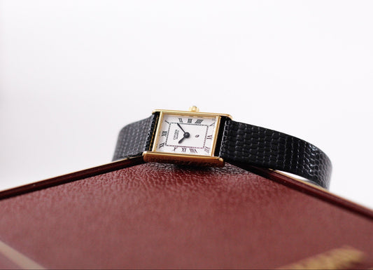 [Near Mint] 1992 Citizen CQ White Roman Dial Ladies' Wrist-Watch W/Box