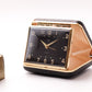 1960s Elgin Mechanical Travel Alarm Clock W/Box