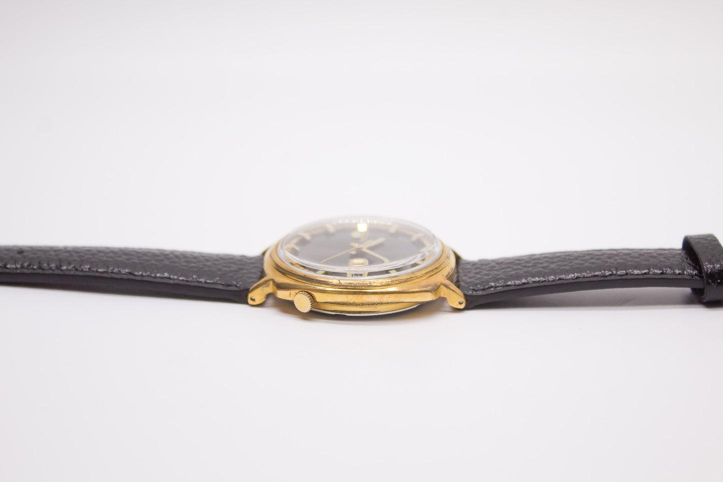 [Serviced] 1969 Seiko 5 Automatic Charcoal Sunburst Dial Men's Wrist-Watch