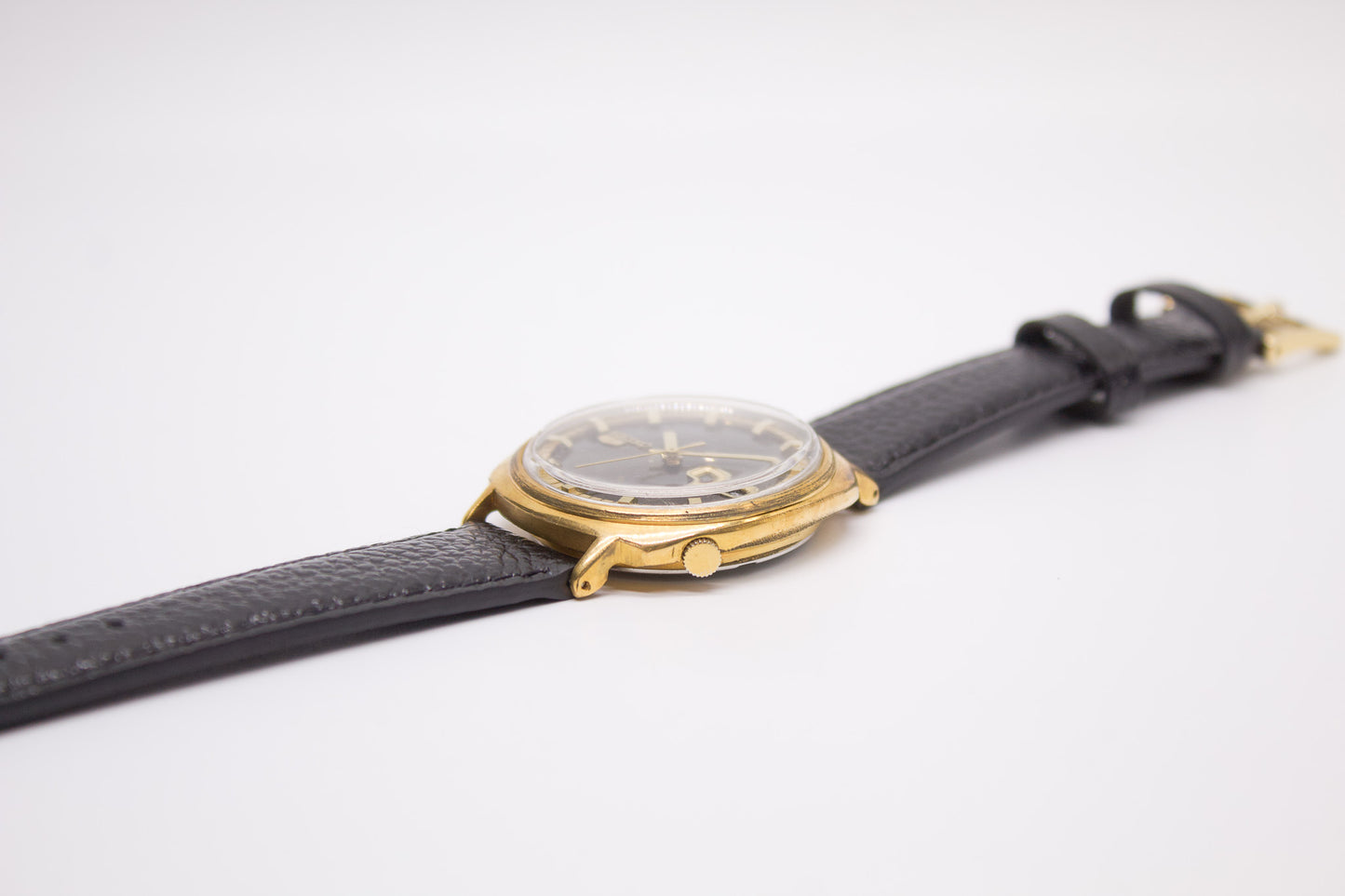 [Serviced] 1969 Seiko 5 Automatic Charcoal Sunburst Dial Men's Wrist-Watch