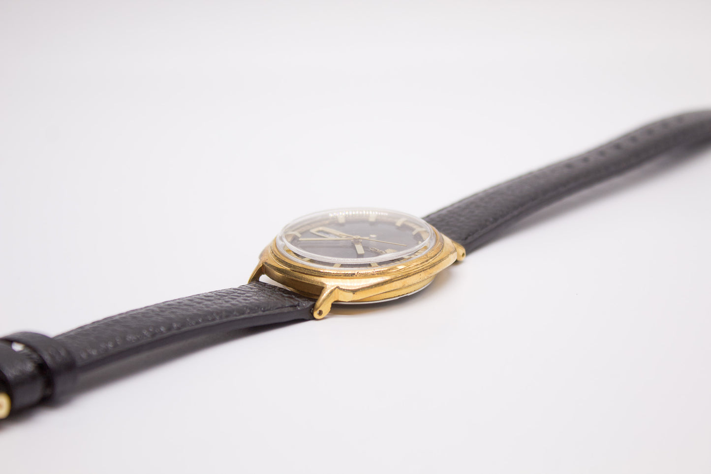 [Serviced] 1969 Seiko 5 Automatic Charcoal Sunburst Dial Men's Wrist-Watch