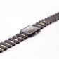 [Near Mint] 1985 Seiko Quartz Matte Black Dial Ladies' Two Tone Wrist-Watch
