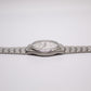 1988 Seiko Quartz Straight Grain Silver Dial Men's Wrist Watch