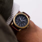 2000 Pulsar Quartz Matte Black Dial Bronze Case Men's Wrist-Watch