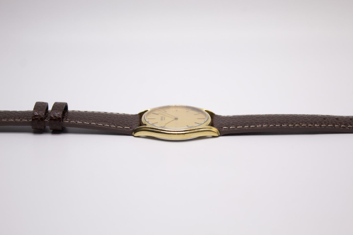 1981 Seiko Quartz Straight Grain Golden Dial