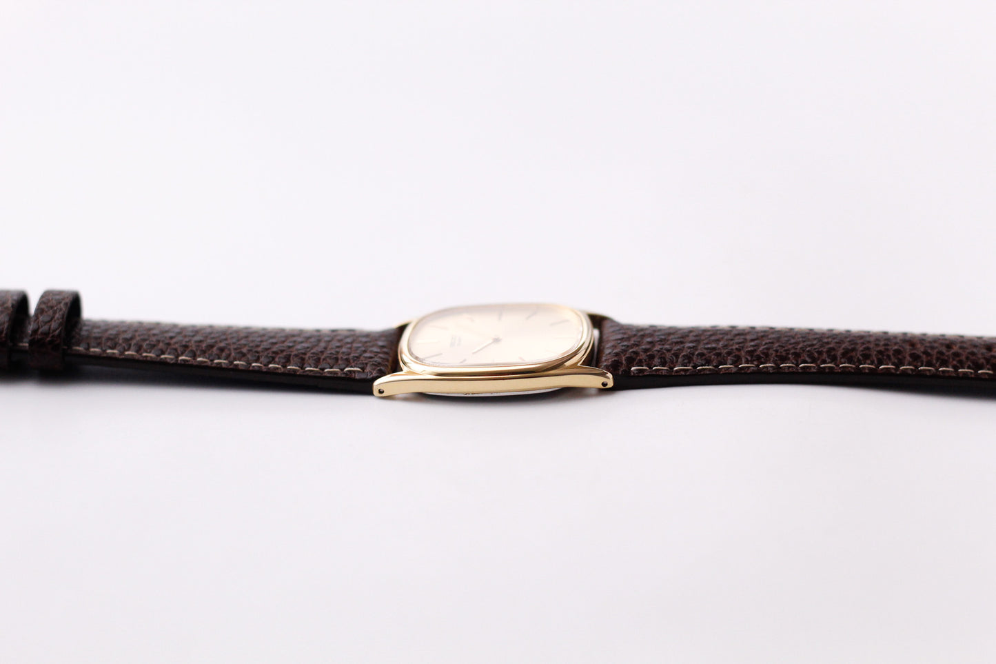 1983 Seiko Quartz 'Baby Ellipse' Golden Sunburst Dial Men's Wrist-Watch W/Box & Papers