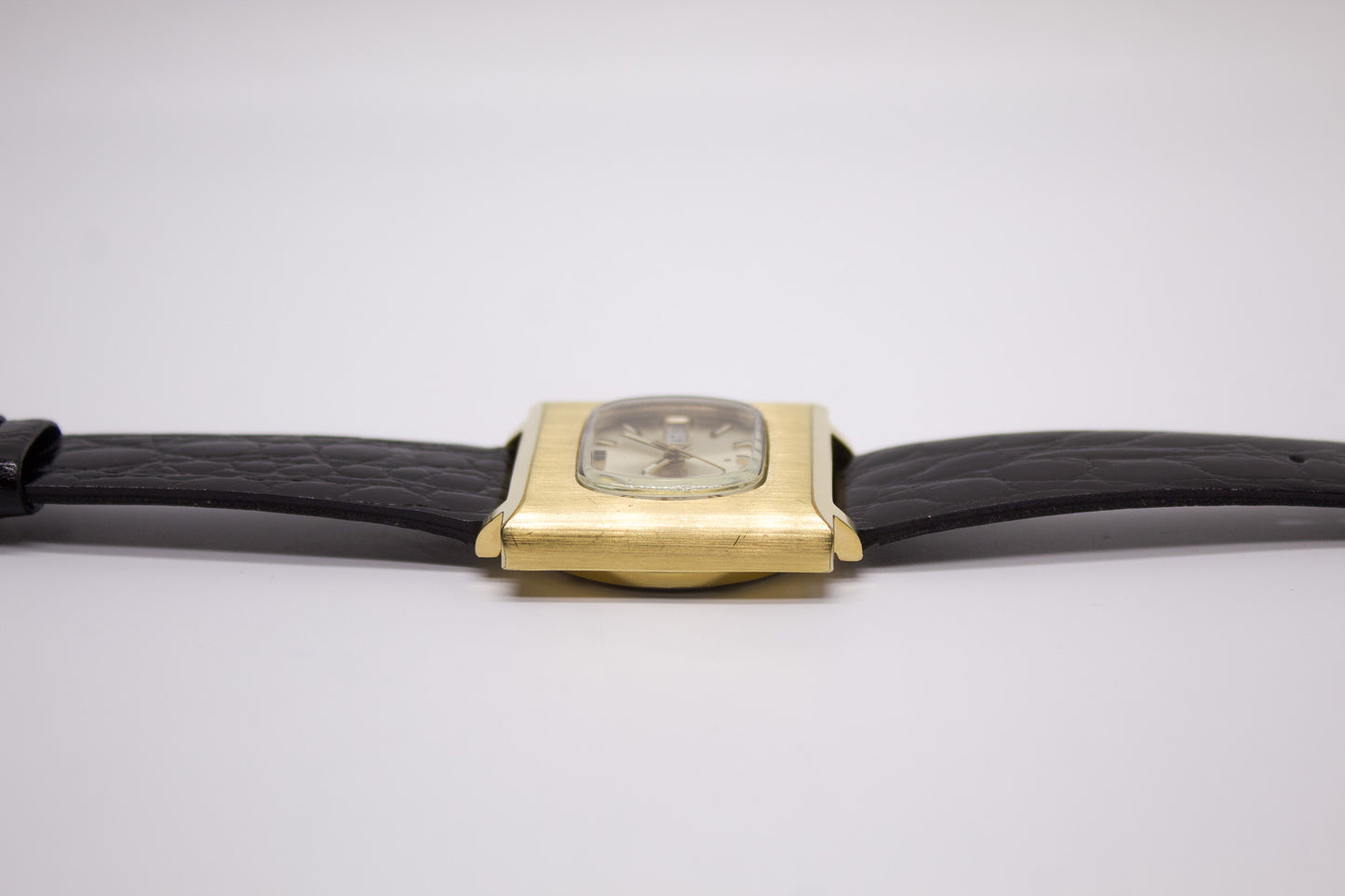 [Serviced] 1970 Seiko DX Automatic Champagne Sunburst Dial Men's Wrist-Watch