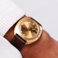 [Serviced] 1973 Seiko Automatic Golden Caramel Sunburst Dial Men's Wrist-Watch