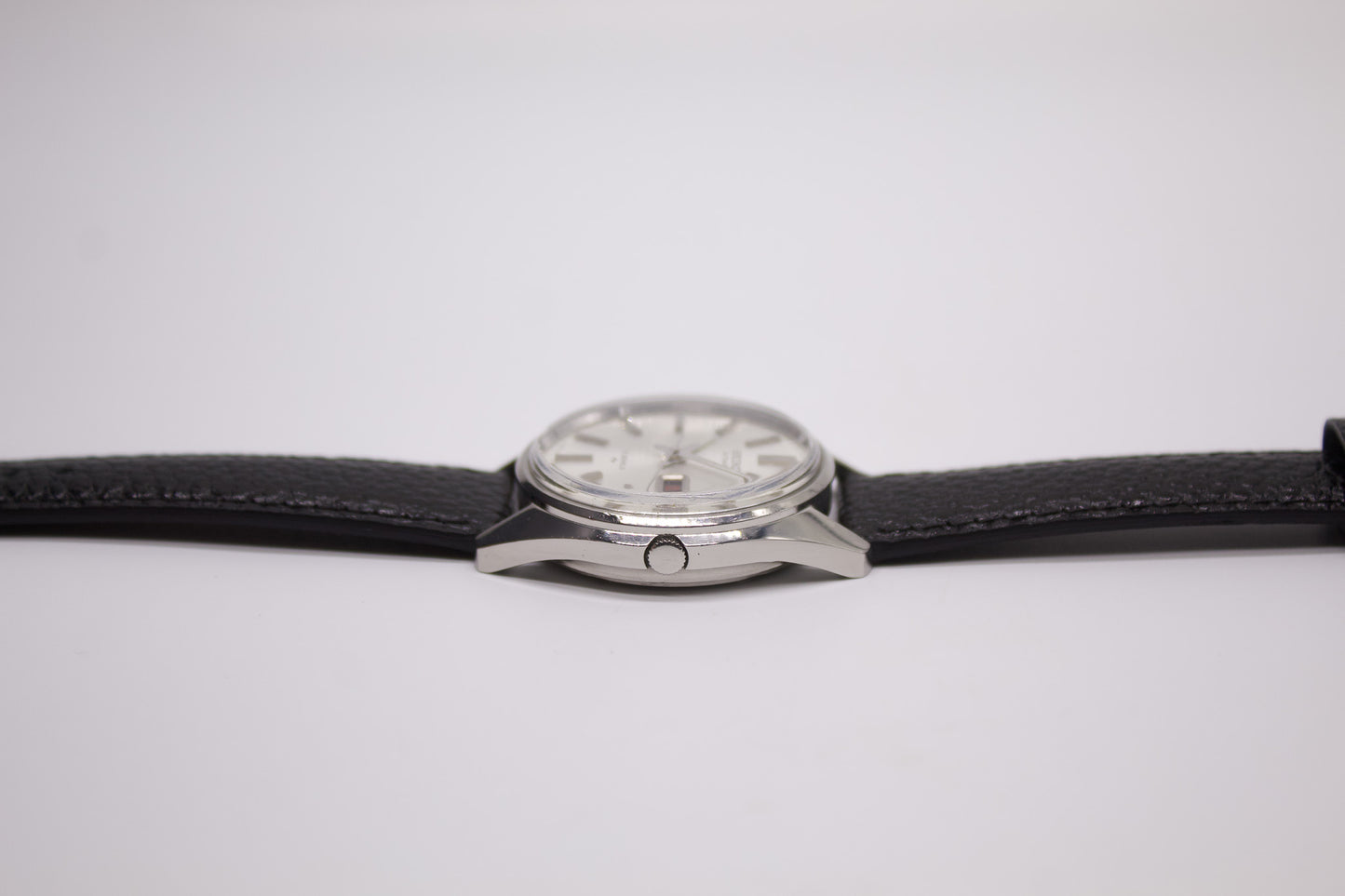 [Serviced] 1980 Seiko Automatic Silver Sunburst Dial Men's Wrist-Watch