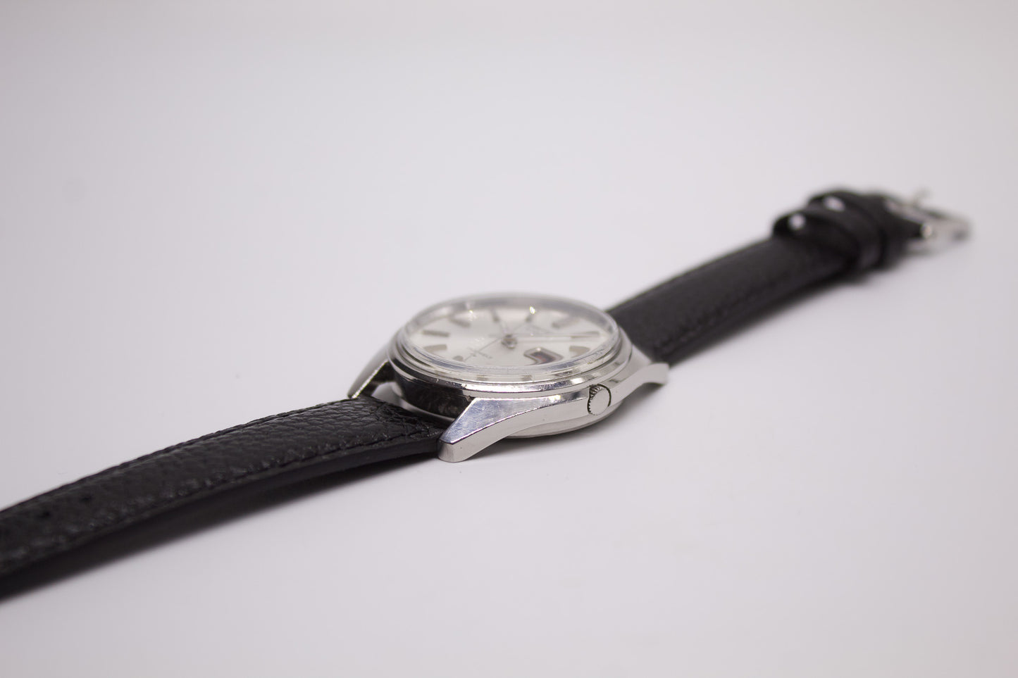 [Serviced] 1980 Seiko Automatic Silver Sunburst Dial Men's Wrist-Watch