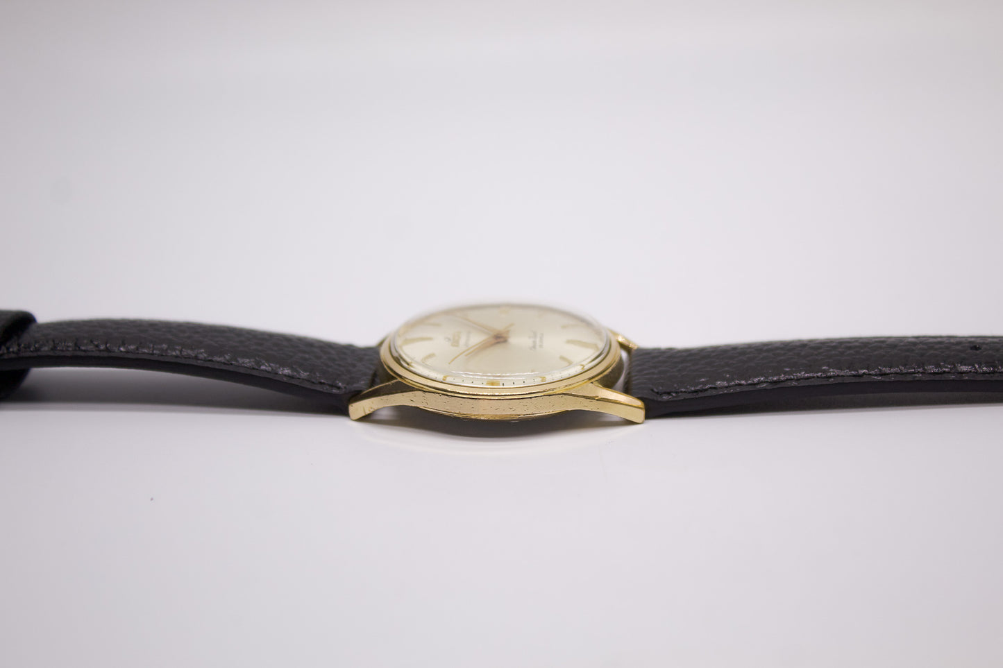 [Serviced] 1960s Enicar Ultrasonic Ocean Pearl Silver Sunburst Men's Wrist-Watch